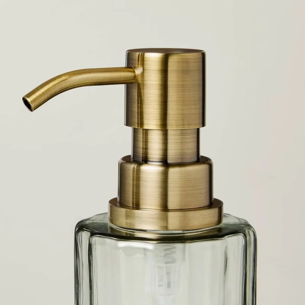 Fluted Glass Bathroom Soap Pump Light Green - Hearth & Hand™ with Magnolia